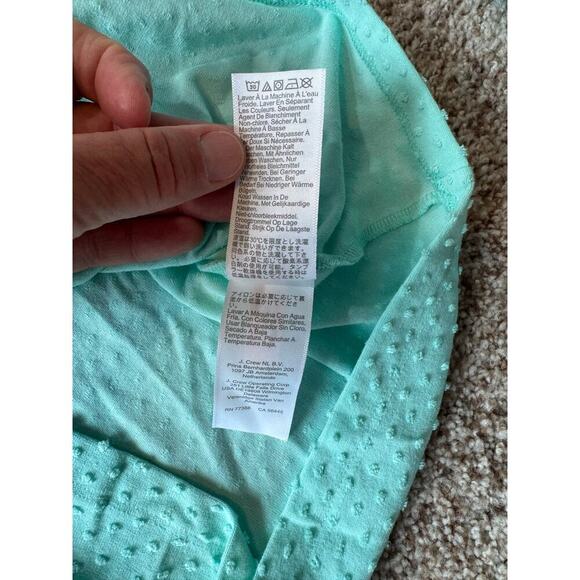 J. CREW Sleeveless cotton, summer blouse/shirt, size women's Large, Teal - Picture 5 of 8